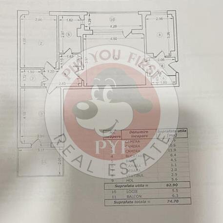 Dna Ghica | Apartament 3 camere | Semidecomandat | 75mp | B11494